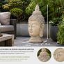 Large Buddha Head Statue  78cm Image 2