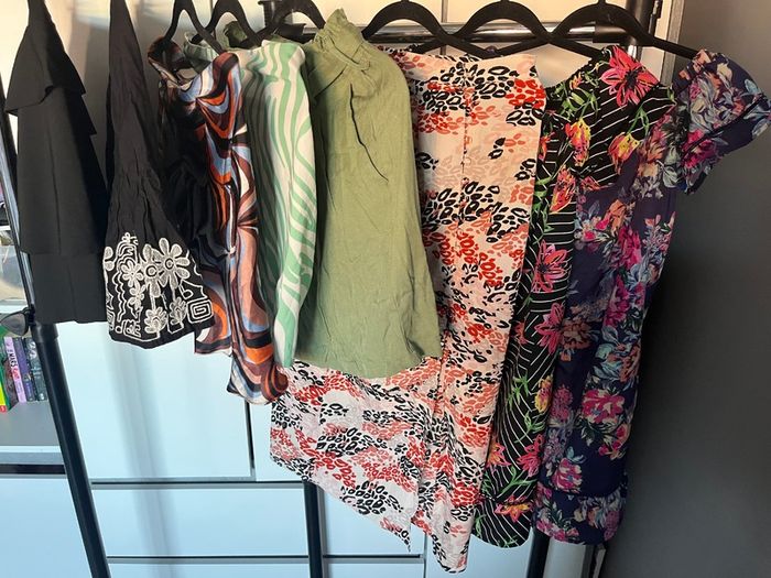 Women's Summer Clothing Bundle 9 Pieces | Dresses, Skirts & Shorts | UK Size 8 | Like New