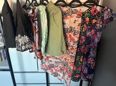 Women's Summer Clothing Bundle 9 Pieces | Dresses, Skirts & Shorts | UK Size 8 | Like New