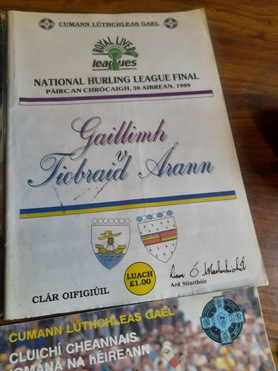 Vintage Tipperary Hurling Programmes