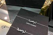 ysl necklace and bracelet matching set