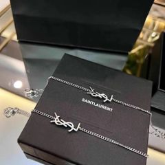 ysl necklace and bracelet matching set