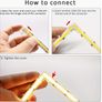 6pcs L-shaped COB Light With Snap Button, Reusable, For 2pin 8mm/10mm Image 2