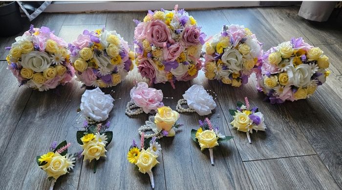 Artificial wedding bouquets