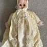 Antique Toy Pram with Porcelain Doll/Silk Dress Image 4