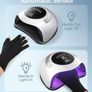 UV LED Nail Lamp, Easkep 120W Nail Lamp for Gel Polish, 36 Beads Gel Lamp for Nails with LCD Touch Screen/4 Timer Setting/Auto Sensor with 1 Paires Anti-UV Golves, Nail Art DIY Tools Home Salon Use Image 6