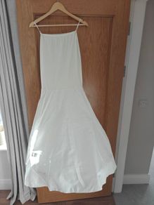 wedding dress under skirt