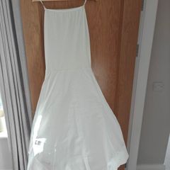 wedding dress under skirt