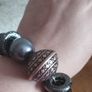Vintage bracelet with purple beads. Image 3