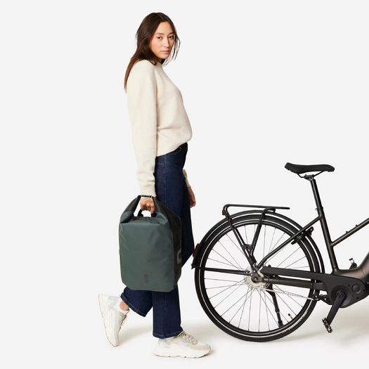 DECATHLON 20 L Waterproof Pannier Rack Bike Bag 500