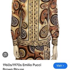 Emilio Pucci Vintage 1960s Cotton Shirt