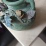 Decorative Ceramic Vase With 3 D Flower Pattern. Image 5