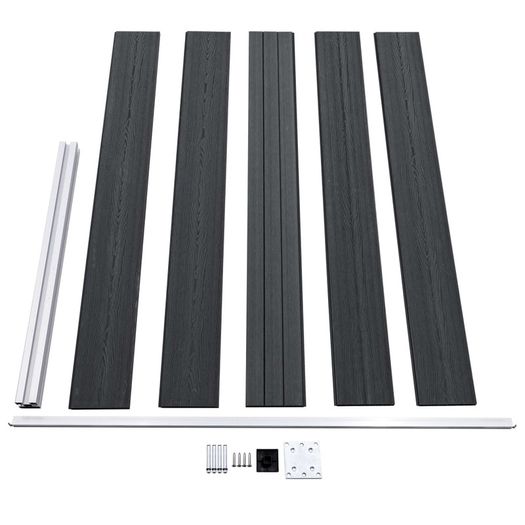 Garden Fence WPC 180x105 cm Grey