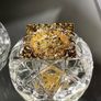 Vintage Killarney Crystal Glass Trinket Dish 24% Lead Crystal 24 Ct Gold Finishing Image 7