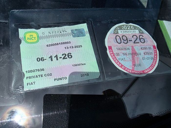 2010 Fiat Punto 1.2 With Tax and Nct