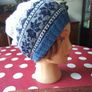 Hand Knit Cream Aran Weight Ladies Hat Image 6