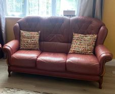 Three weather leather sofa.