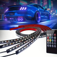 RGB LED Underglow Car Light Strips, Sound-Activated