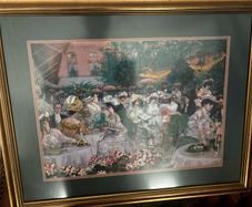 Framed tapestry picture