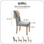 2 PCS Stretch Jacquard Chair Protector Elastic Spandex Slipcovers Chair Covers Beige 45x45x60cm Image 3