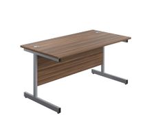 NEW - 1200 x 600 Straight Cantilever Desk - Dark Walnut