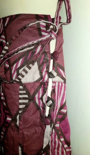 Purple Cotton A-Line Maxi Skirt from Monsoon size 8