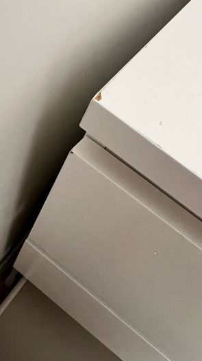 malm white drawer