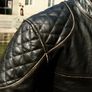 men's retro biker leather jacket Image 10