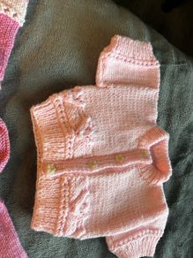 Hand Knitted Baby Girl Cardigans