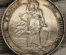 Great Britain 1902 Silver Florin 2 Shillings Great Condition
