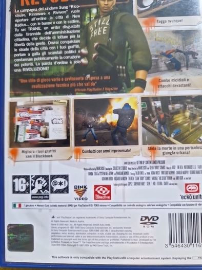 Marc Eckos Getting up PlayStation2 Ps2 Games Original