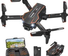 Q10 Mini Drone with Camera for Kids and Adults, 720P HD FPV Foldable Quadcopter with Gravity Sensor Mode, Headless Mode, 3D Flips, Voice and Gesture Control, Kids Gift Toys for Boys Girls