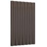 Roof Panels 12 pcs Galvanised Steel Brown 60x36 cm Image 3