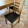 Solid Oak dining table and chairs Image 7