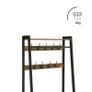 New Vintage Hall Tree Coat Rack Clothing Stand with Shoe Shelf- FREE P&P Image 7