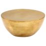 Coffee Table Hammered Aluminium 70x30 cm Brass Image 5