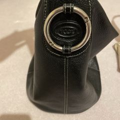 Tod's Black leather bucket bag
