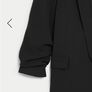 Ladies M&S Black Ruched Blazer: Size 10 Image 5