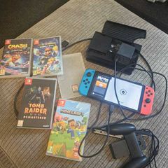Nintendo Switch Neon Bundle - 5 Games