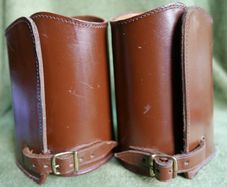 Vintage WW1 Officers Leather Gaiters