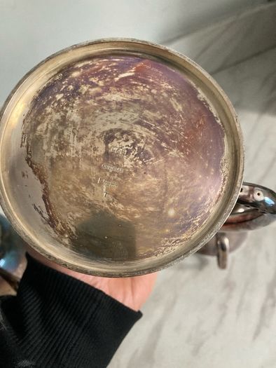 Hotel ware silverplate tea set