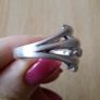 Silver dolphin ring size U Image 5