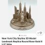 NYC Skyline 3D Souvenir Model Image 4