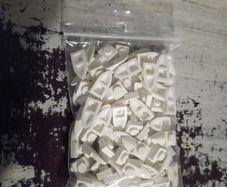 Lego plate 1x1 modified with tooth white 100 pieces