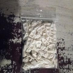 Lego plate 1x1 modified with tooth white 100 pieces