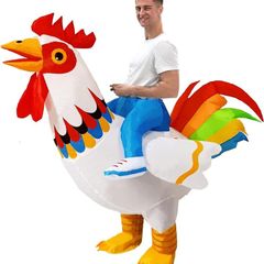 SEASONAL SALE  Chicken Costume Adult, Colorful Inflatable Costume for Birthday Party, Halloween, Marathon, Gift