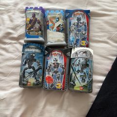 LEGO Bionicle and Knights Kingdom Bundle plus Mega Bloks Power Rangers SPD Canisters
