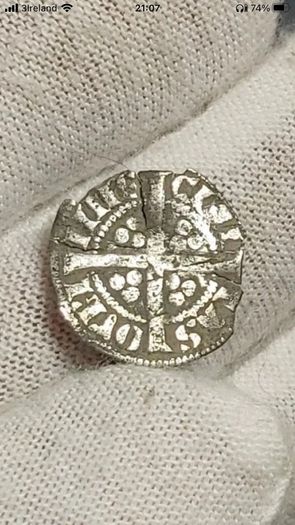Edward I 1272-1307 Irish Hammerd Silver Half-Penny Dublin Mint Registered post inc