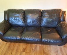 Leather sofa and 2 recliners