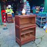 1940's Antique French oak/walnut modular bookcase/display unit.. Image 6